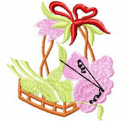 Flowers And Tree Embroidery Design 1 Flowers And Tree Embroidery Design 1